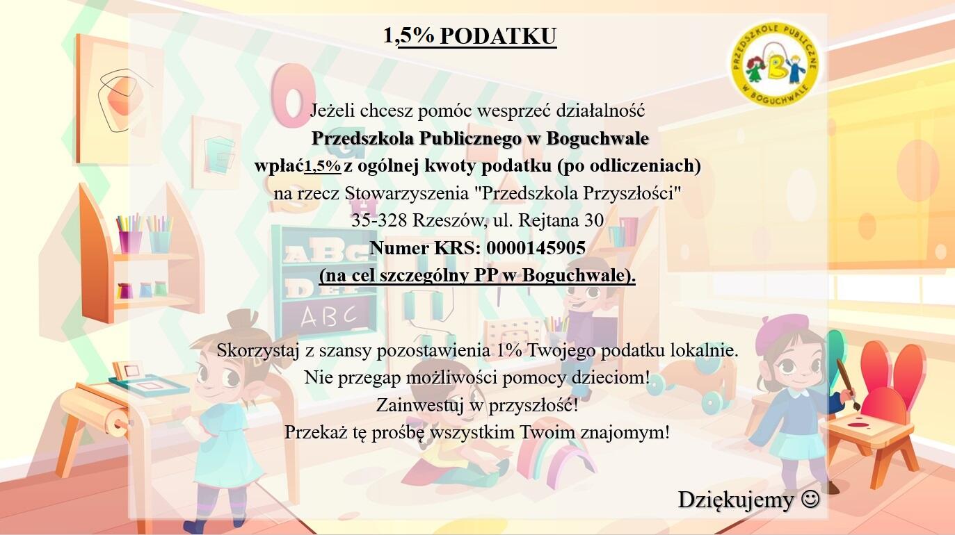 1,5% podatku dla przedszkola