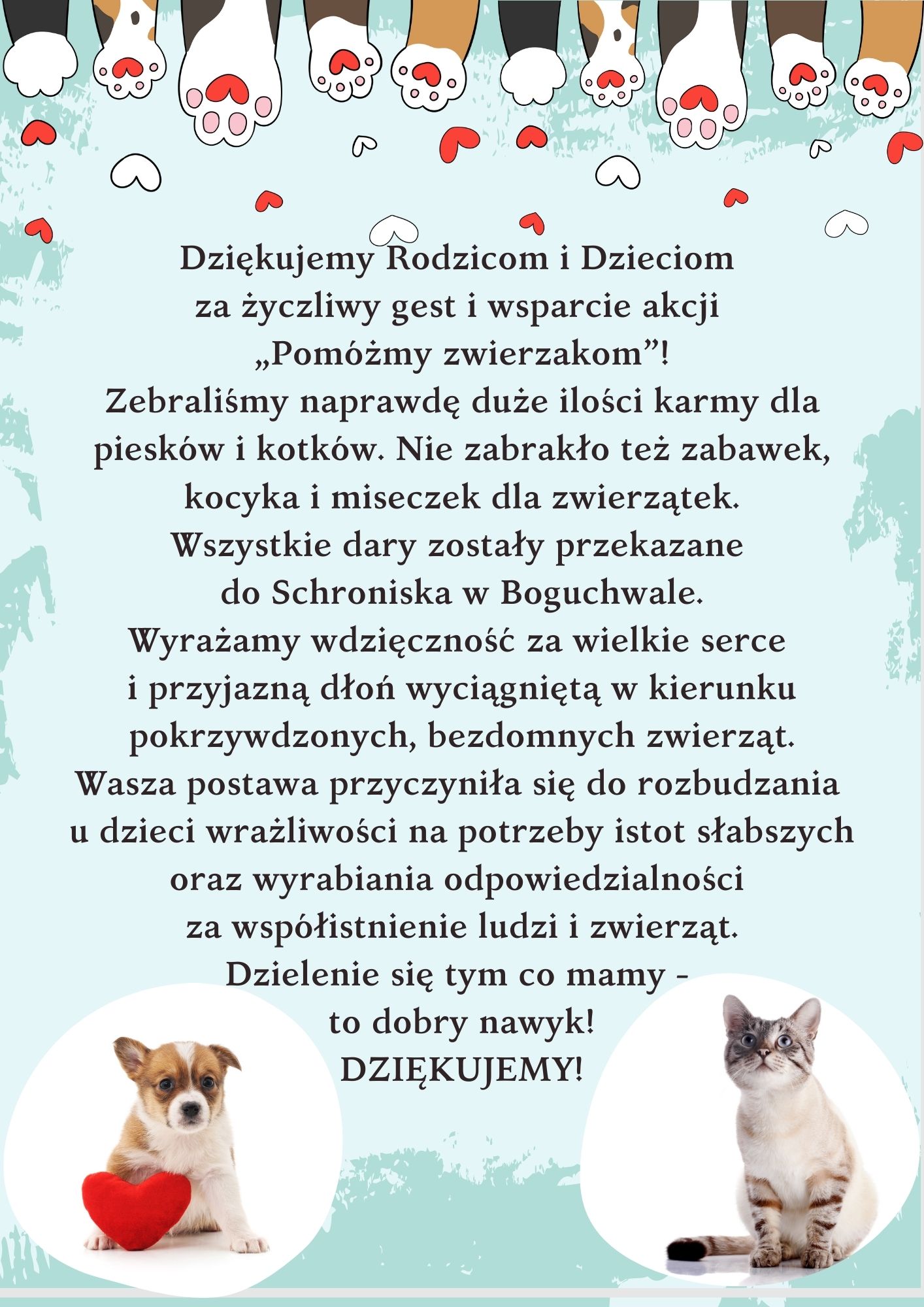 Podziękowania 