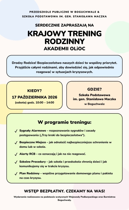 Krajowy Trening Rodzinny Akademii OLiOC